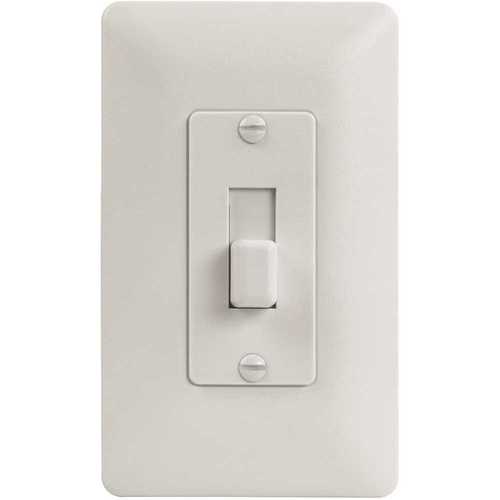 Titan3 Technology TPPCW-T-5 1-Gang Toggle Plastic Wall Plate, White Textured - pack of 5