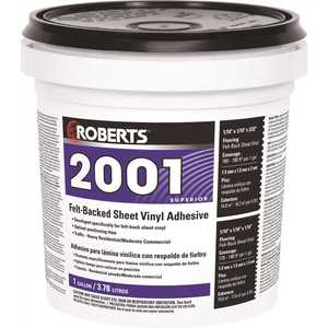 Roberts 2001-1 1 Gal. Felt-Back Sheet Vinyl Glue Adhesive, Superior Grade