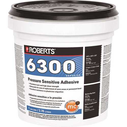 1 Gal. Pressure Sensitive Adhesive for Carpet Tile and Luxury Vinyl Tiles Beige