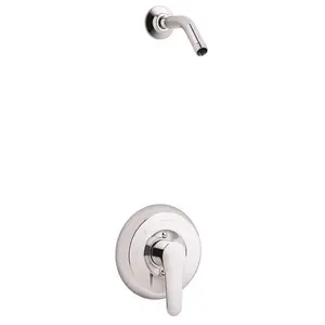 KOHLER 1-Handle Shower Valve Trim Kit with Lever Handle in Polished Chrome Less Showerhead Rite-Temp (Valve Not Included)