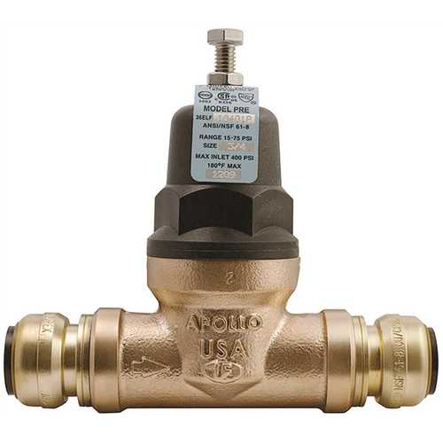 3/4 in. Bronze 36ELF Push-to-Connect Water Pressure Regulator