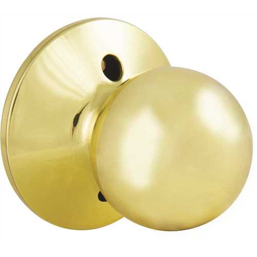 Saturn Polished Brass Dummy Door Knob