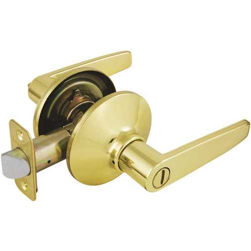 Olympic Polished Brass Privacy Bed/Bath Door Lever