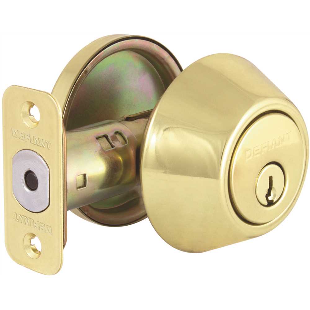 Defiant DL71-K-KA3 Single Cylinder Polished Brass Deadbolt