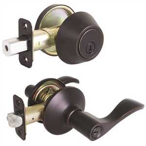 Defiant MYEX7L1B-K-KD Naples Aged Bronze Entry Lever and Single ...