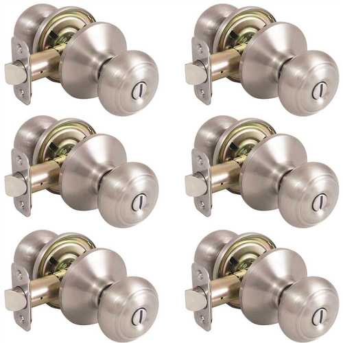 Defiant TGX210BD6 Hartford Satin Nickel Privacy Bed/Bath Door Knob