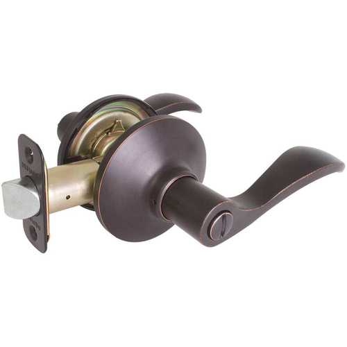 Defiant LYEX701B Naples Aged Bronze Privacy Bed/Bath Door Lever