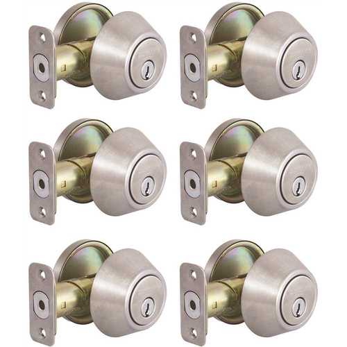 Defiant DL61D6-K-KD Single Cylinder Stainless Steel Deadbolt Contractor Pack