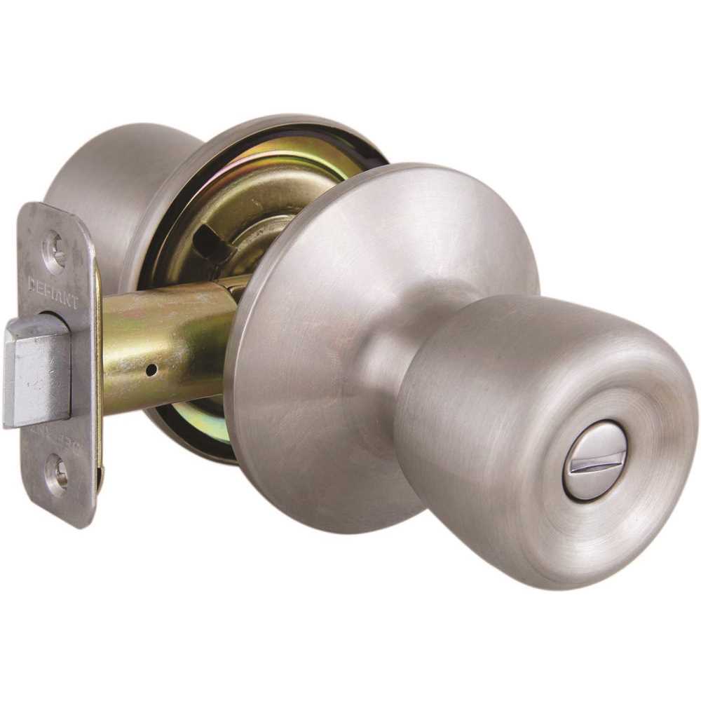 Defiant TR610B Waterbury Stainless Steel Privacy Bed/Bath Door Knob