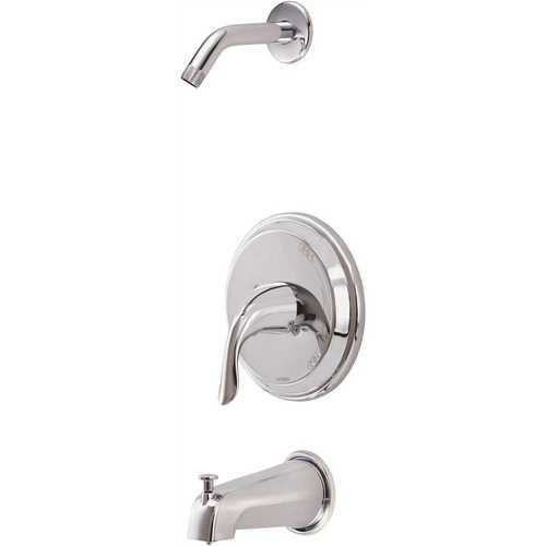 Viper 1-Handle Tub and Shower Trim Kit in Chrome without Showerhead with Treysta Cartridge (Valve Not Included)