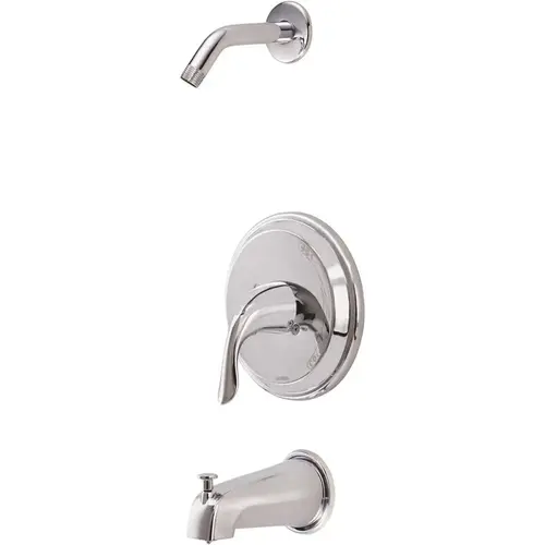 Gerber Plumbing G00G9153LSTC Viper 1-Handle Tub and Shower Trim Kit in Chrome without Showerhead with Treysta Cartridge (Valve Not Included)