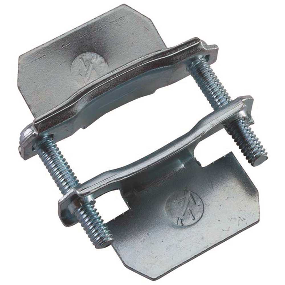 Halex 26510 1/2 In. Galvanized Steel 2-Piece Clamp Connector - pack of 5