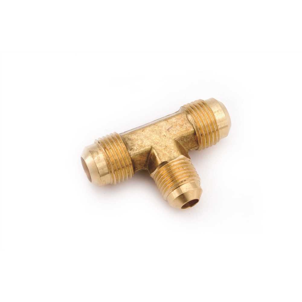 Anderson Metals 04059-101008 5/8 in. x 5/8 in. x 1/2 in. Brass Flare Tee - pack of 10