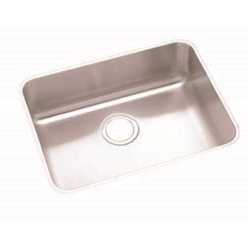 Elkay ELUHAD211550 Lustertone Undermount Stainless Steel 24 in. Single Bowl Kitchen Sink with 5 in. Bowl ADA Compliant