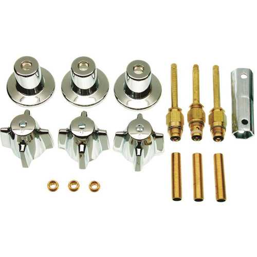 Danco, Inc 39616 Central Brass 3-Handle Tub and Shower Faucet Trim Kit ...