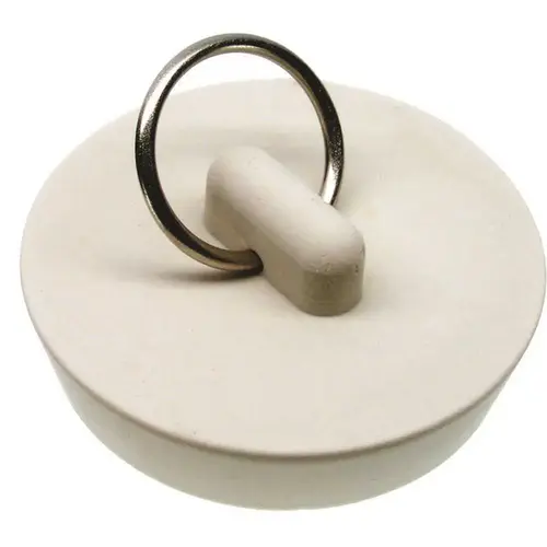 Danco, Inc 80228 1-5/8 in. Rubber Drain Stopper in White