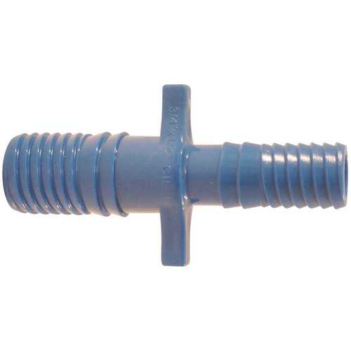 3/4 in. x 1/2 in. Blue Twister Polypropylene Insert Coupling