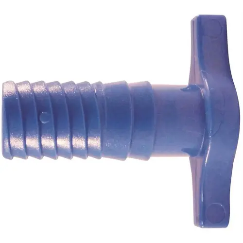 1/2 in. Blue Twister Polypropylene Insert Plug