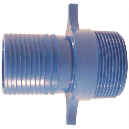 1-1/2 in. Polypropylene Blue Twister Insert x MPT