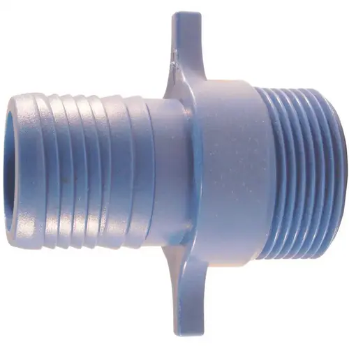 1 in. Polypropylene Blue Twister Insert x MPT