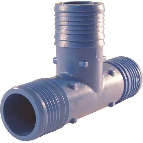 1-1/4 in. Blue Twister Polypropylene Insert Tee