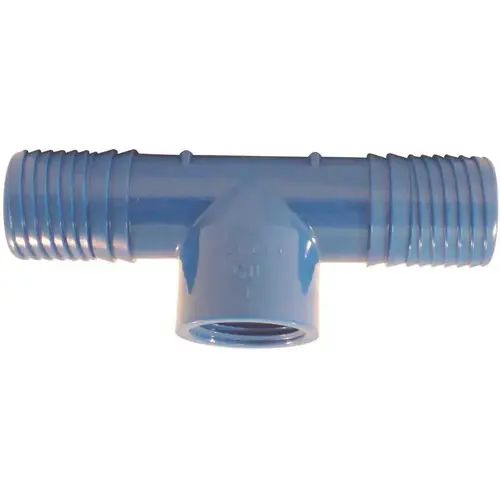 1 in. x 3/4 in. Blue Twister Polypropylene Insert x FPT Tee