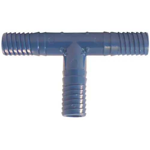 1/2 in. Blue Twister Polypropylene Insert Tee