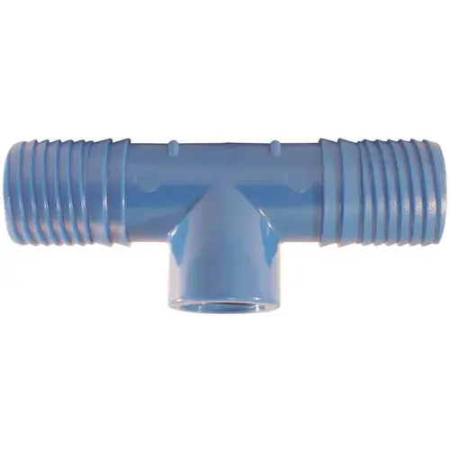 1 in. x 1/2 in. Blue Twister Polypropylene Insert x FPT Tee