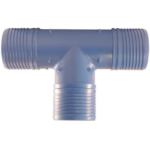 1-1/2 in. Blue Twister Polypropylene Insert Tee