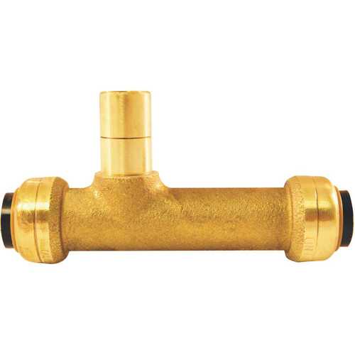 1/2 in. Brass Push-To-Connect x Push-To-Connect x Copper Tube Size Adapter Slip Tee