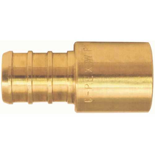 1/2 in. Brass PEX Barb x Male Copper Sweat Adapter