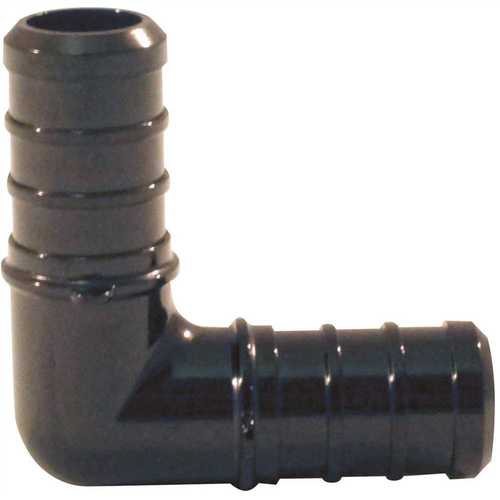 ApolloPEX Series Pipe Elbow, 1/2 in, Barb, 90 deg Angle, Poly Alloy, 200 psi Pressure Black - pack of 5