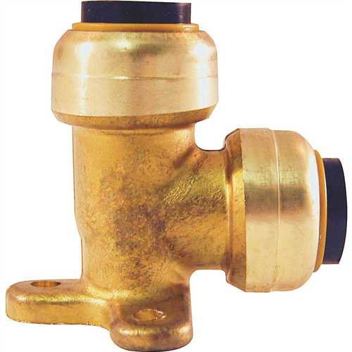 1/2 in. Brass Push-to-Connect 90-Degree Drop Ear Elbow