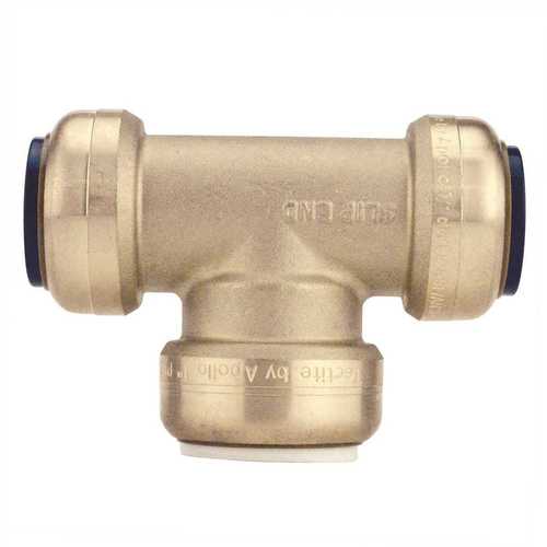 1 in. CTS x 1 in. CTS x 1 in. IPS Brass Push-To-Connect Slip Tee