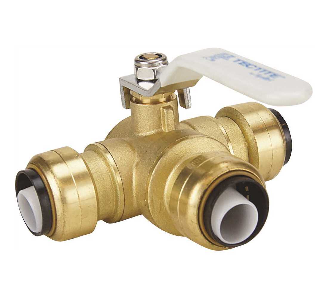 3 way ball valve brass