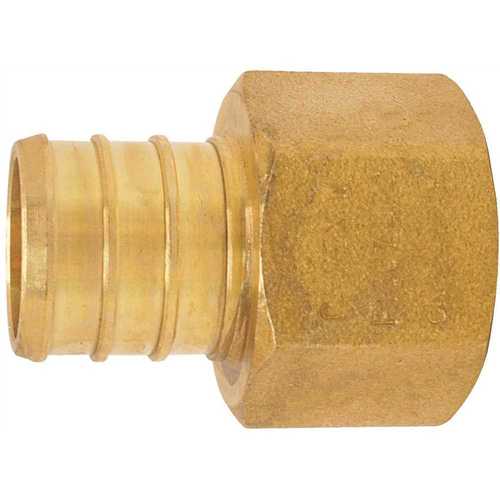 Apollo Apxfa3412 Pex Barb 3 4 In X 1 2 In Brass Female Pipe Thread Adapter