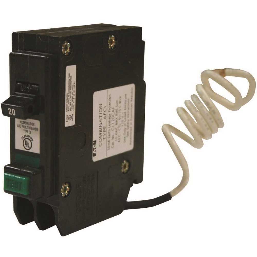 Eaton CLCAF120 CL 20 Amp Single-Pole Combination Arc Fault-Circuit Breaker