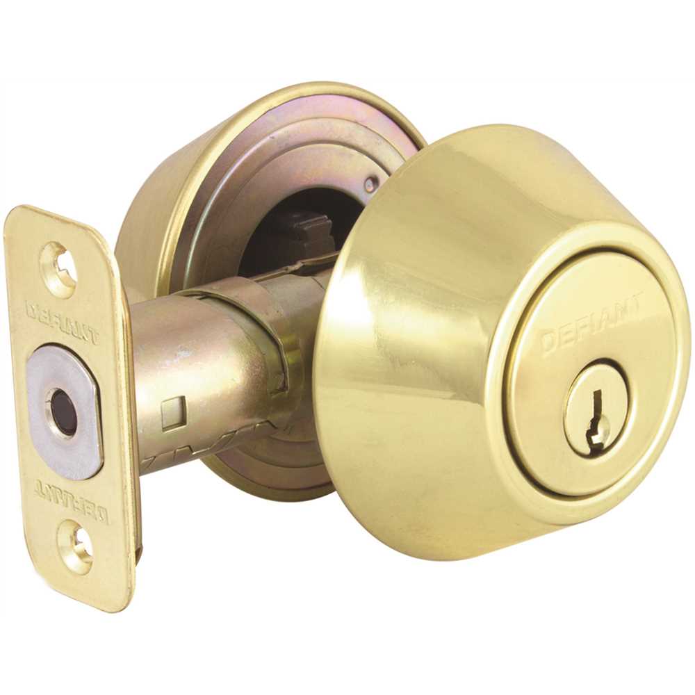 Defiant DL72-K-KD Double Cylinder Polished Brass Deadbolt