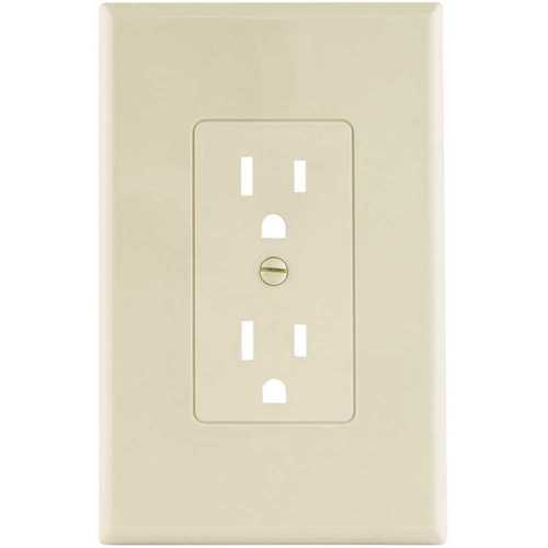 Titan3 Technology TPPCSI-D 1-Gang Decorator Duplex Plastic Wall Plate, Ivory Smooth