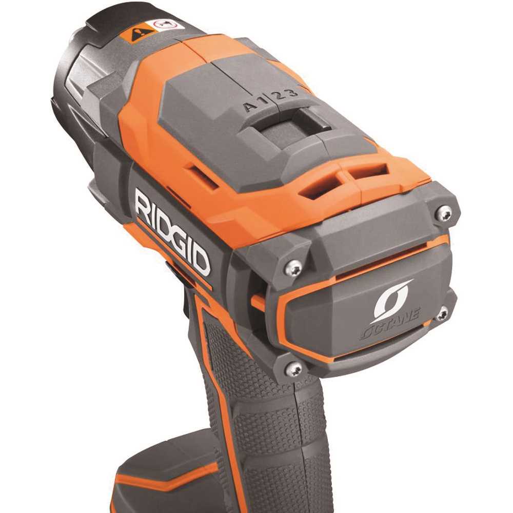 RIDGID R86211B RIDGID 18 Volt OCTANE Cordless Brushless 1 2 in. Impact Wrench Tool Only with Belt Clip Orange Buy Now