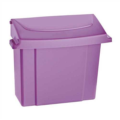 ALPINE 451-PUR Purple Durable Plastic Sanitary Napkin Receptacle