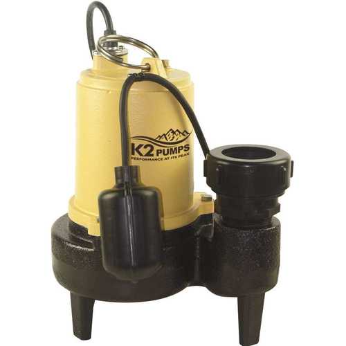 1/2 HP Sewage Pump with Tether Switch