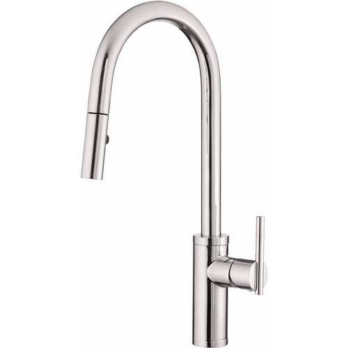 Danze D454058 Parma Caf Single-Handle Pull-Down Sprayer Kitchen Faucet in Chrome
