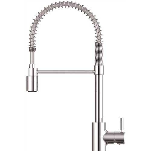 Foodie Single-Handle Pull-Down Sprayer Kitchen Faucet in Chrome