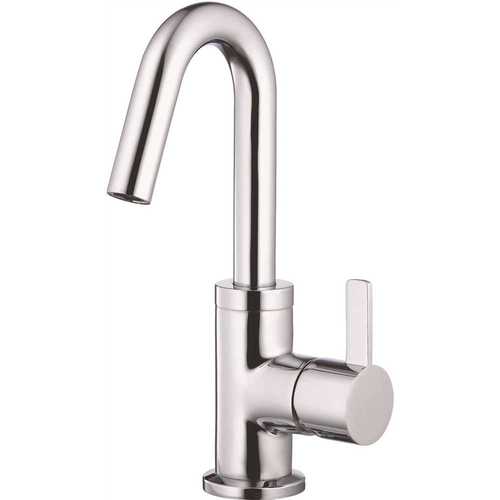 Gerber Plumbing D222530 Amalfi Single Hole Single-Handle Bathroom Faucet with 50/50 Touch Down Drain 1.2 GPM in Chrome