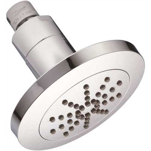 1-Spray 4.5 in. Single Wall Mount Fixed Shower Head in Chrome