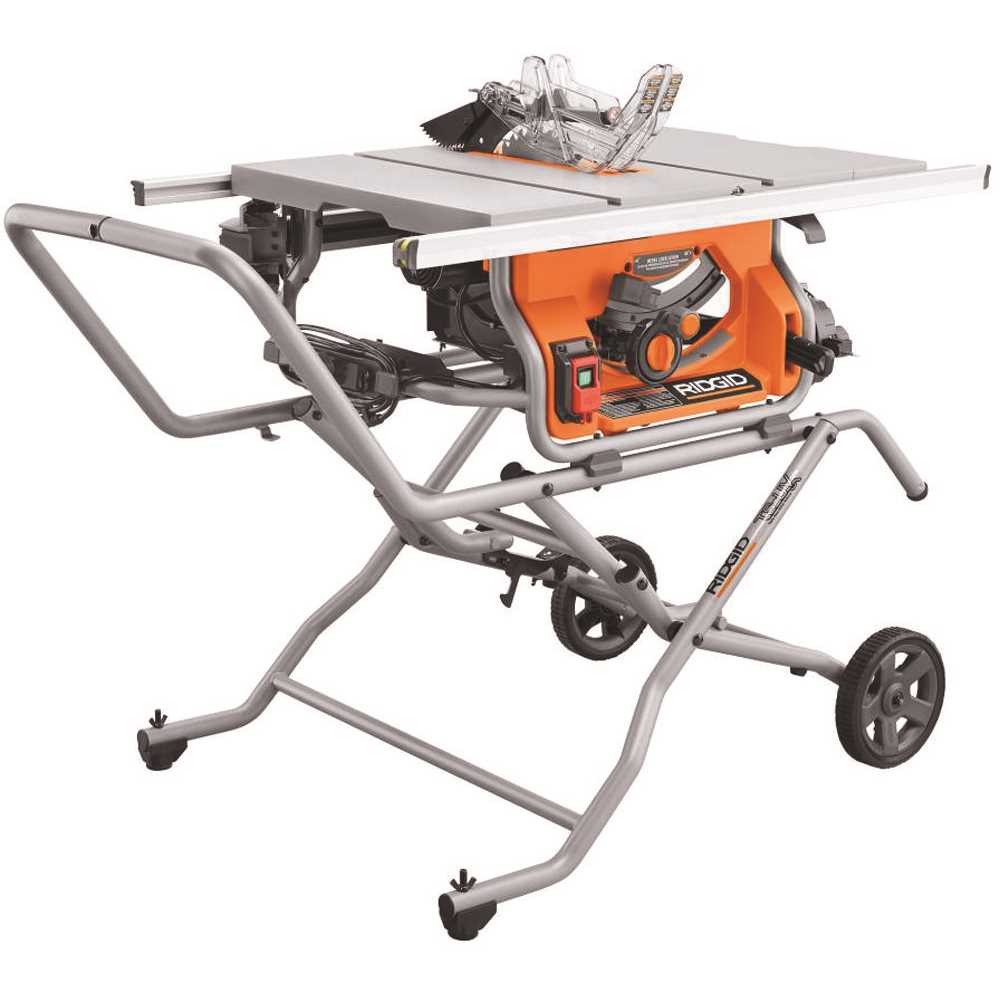 RIDGID R4514 RIDGID 10 in. Pro Jobsite Table Saw with Stand Orange