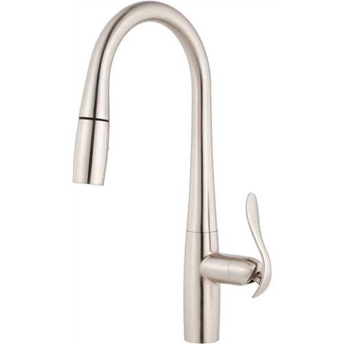 Selene Single-Handle Pull-Down Sprayer Kitchen Faucet with Magnetic Docking in Stainless Steel