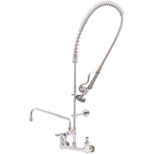 2-Handle Pull-Down Sprayer Kitchen Faucet with Ceramic Cartridges and Add on Faucet in Polished Chrome