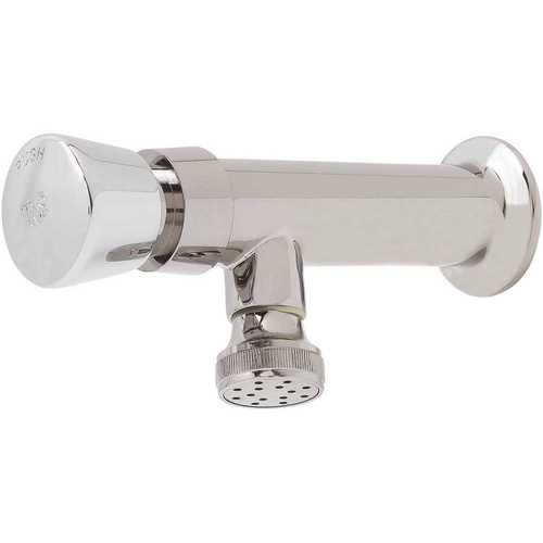 Single Handle Metering Faucet with Rosespray outlet in Polished Chrome